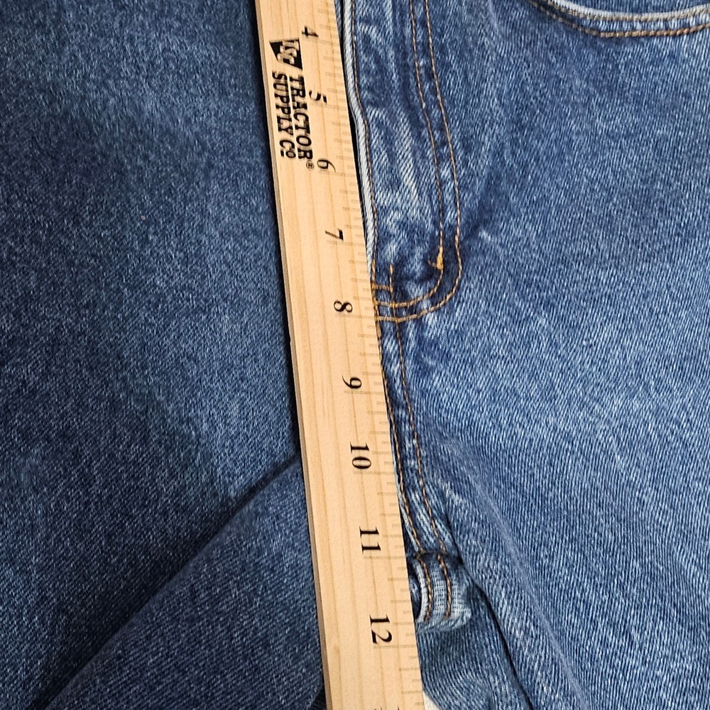 Derrieres Denim Blue Jeans young women‎ Size 8 22x27 High Rise Straight Leg - Picture 10 of 14